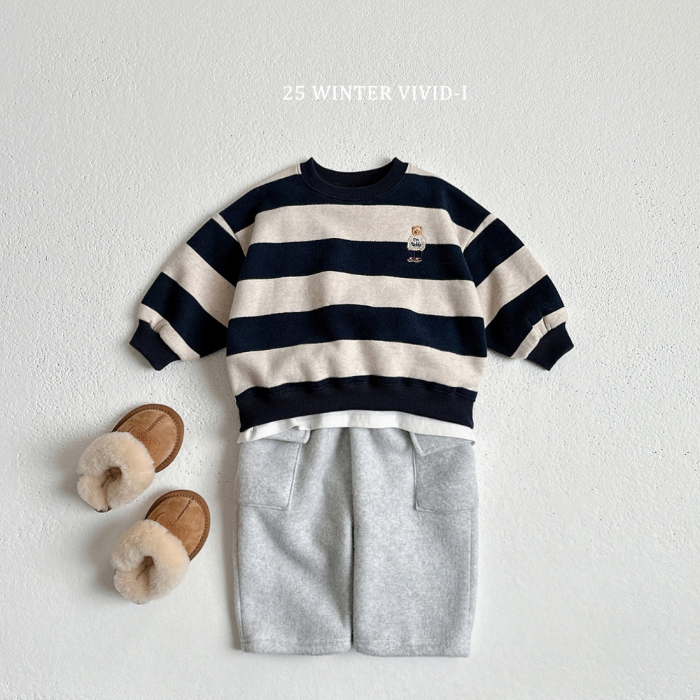 VIVID I 上衣 비비드아이 기모왕단가라맨투맨-細節圖6