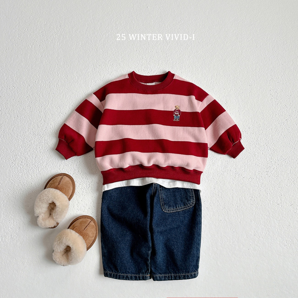 VIVID I 上衣 비비드아이 기모왕단가라맨투맨-細節圖9