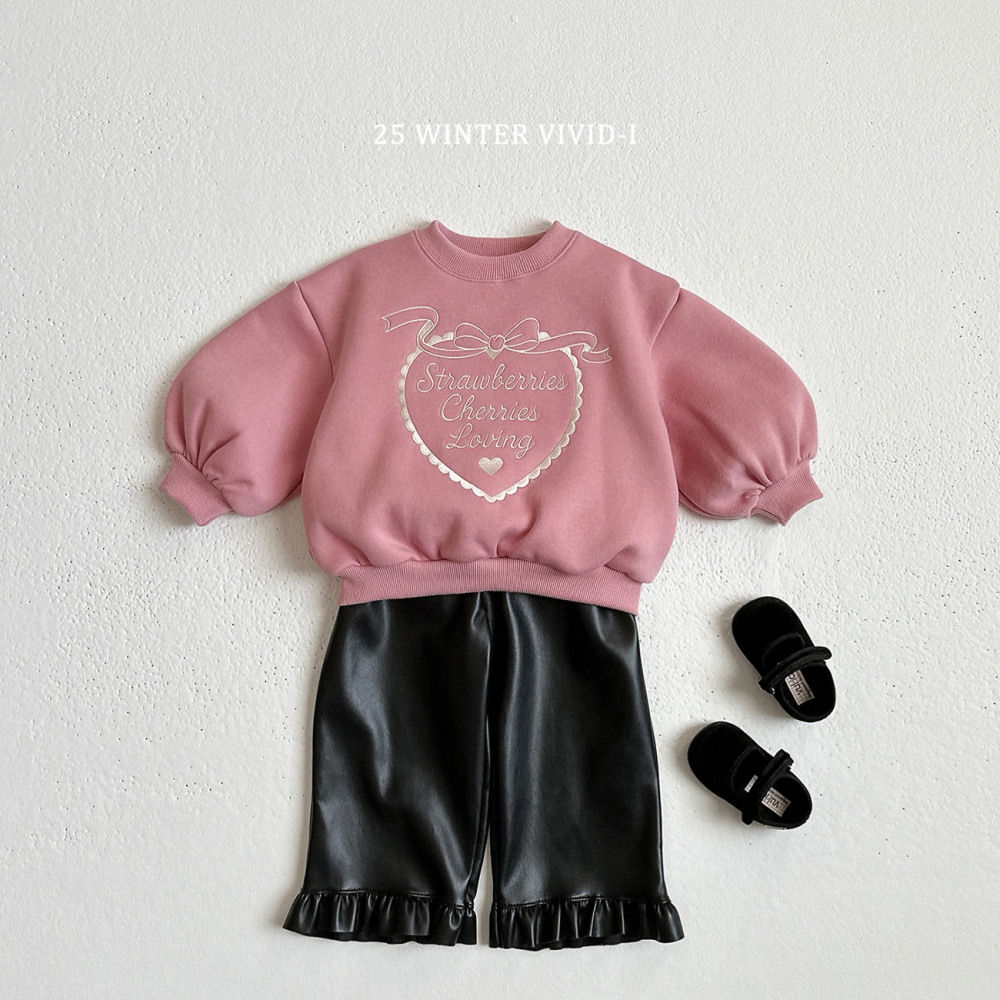 VIVID I 褲子 비비드아이 기모가죽프릴바지-細節圖5