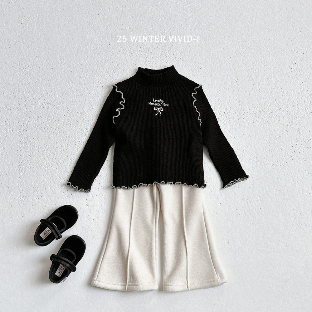 VIVID I 上衣 비비드아이 겨울러브골지티-細節圖8