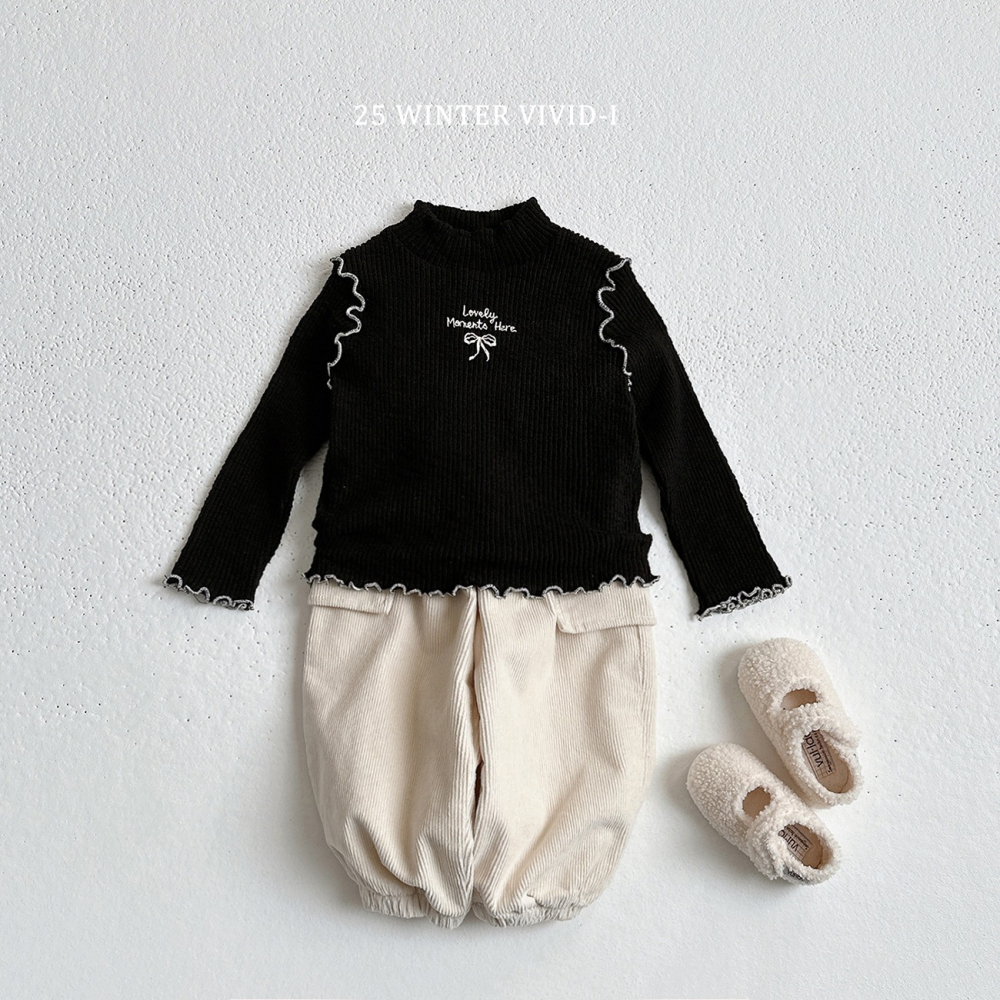 VIVID I 上衣 비비드아이 겨울러브골지티-細節圖10