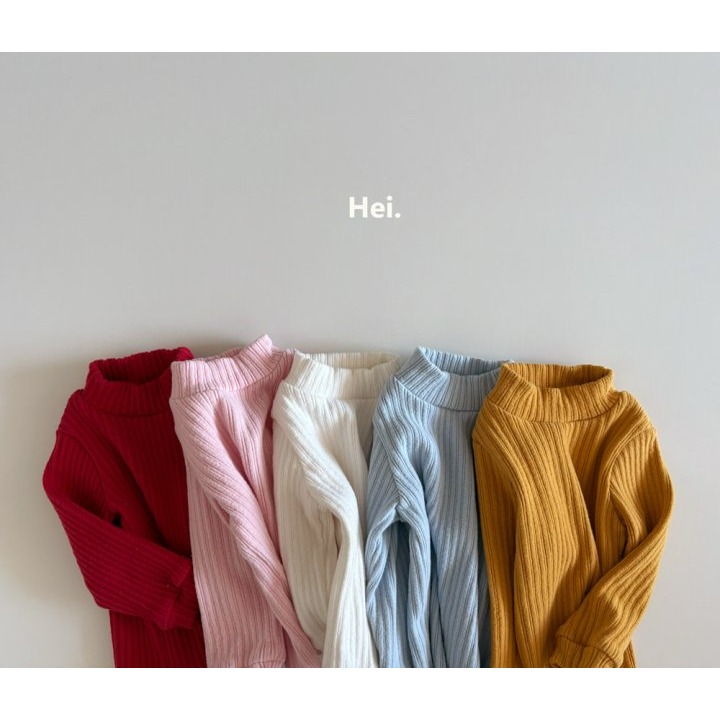 Hei 上衣 헤이 골지반폴라티셔츠-細節圖2