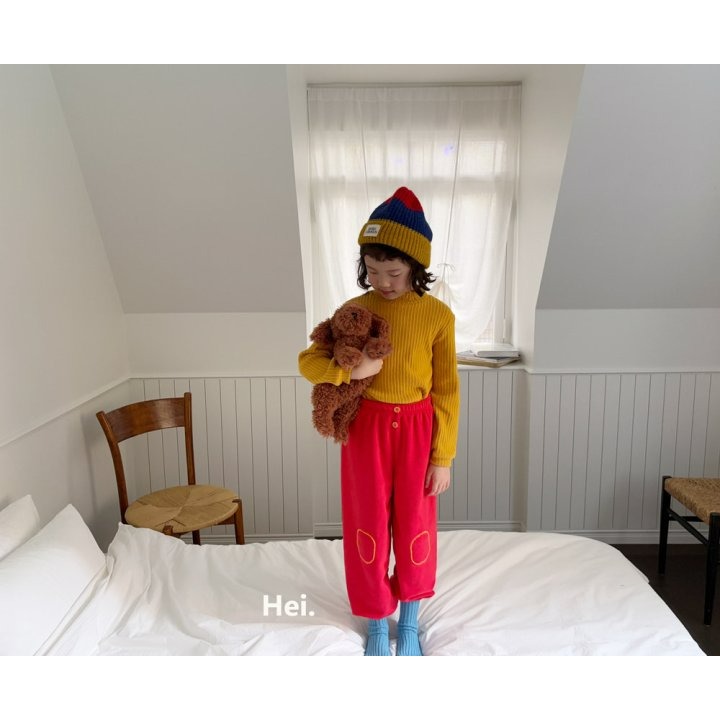 Hei 上衣 헤이 골지반폴라티셔츠-細節圖9