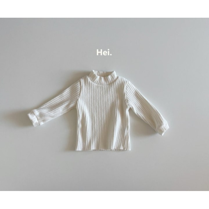 Hei 上衣 헤이 골지반폴라티셔츠-規格圖11