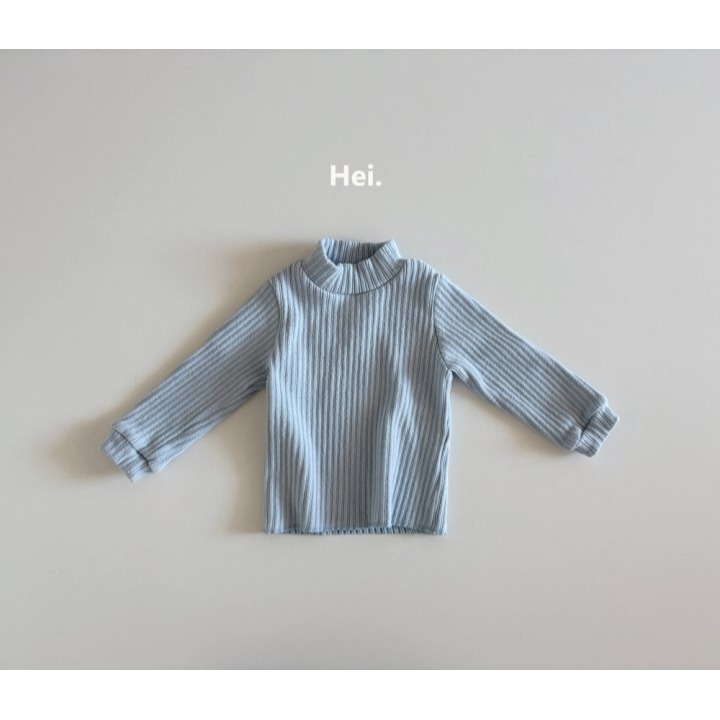 Hei 上衣 헤이 골지반폴라티셔츠-規格圖11