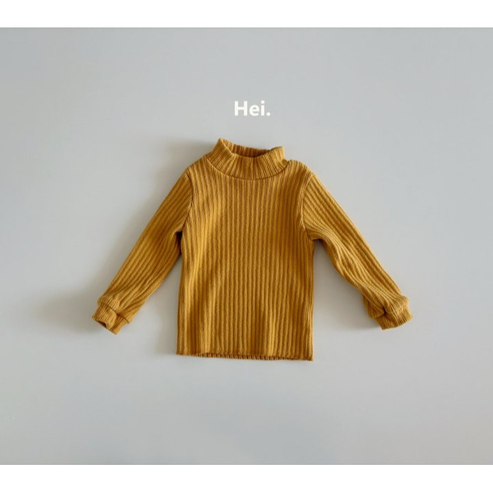 Hei 上衣 헤이 골지반폴라티셔츠-規格圖11