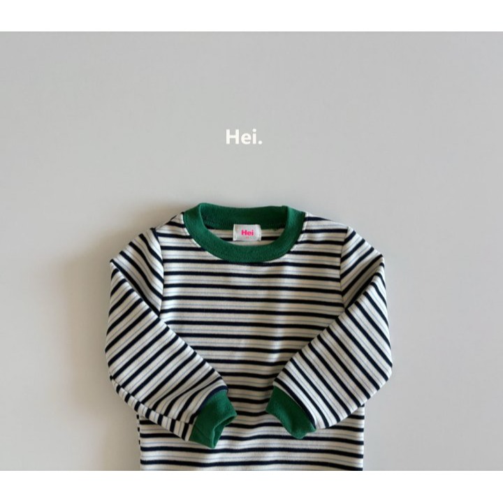 Hei 上衣 헤이 배색단가라티셔츠-細節圖2