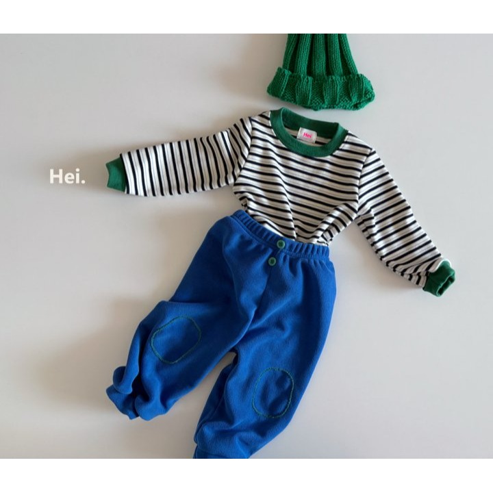 Hei 上衣 헤이 배색단가라티셔츠-細節圖5