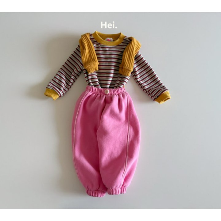 Hei 上衣 헤이 배색단가라티셔츠-細節圖6