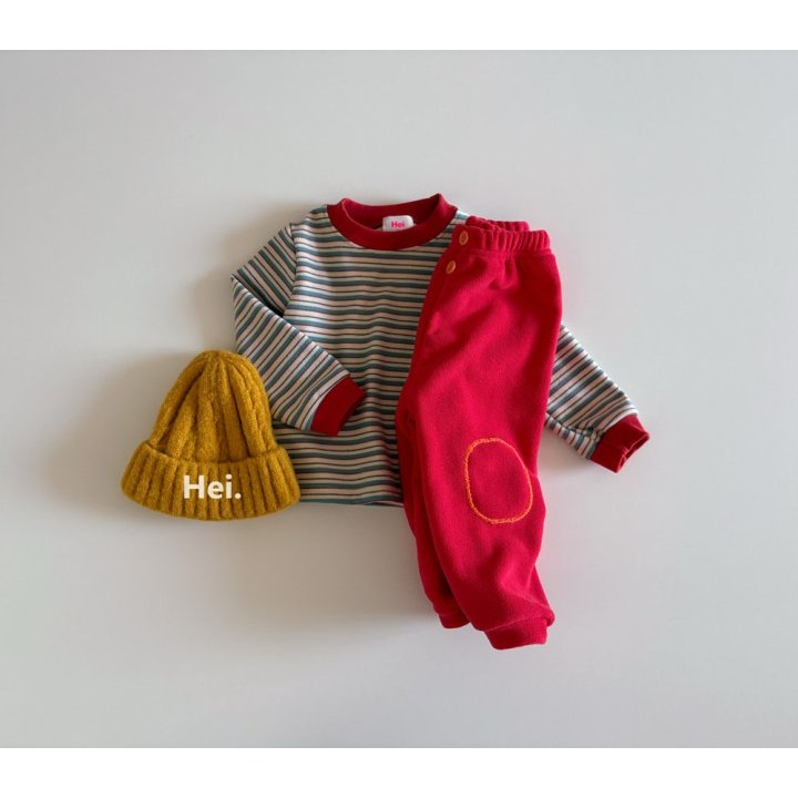 Hei 上衣 헤이 배색단가라티셔츠-細節圖7