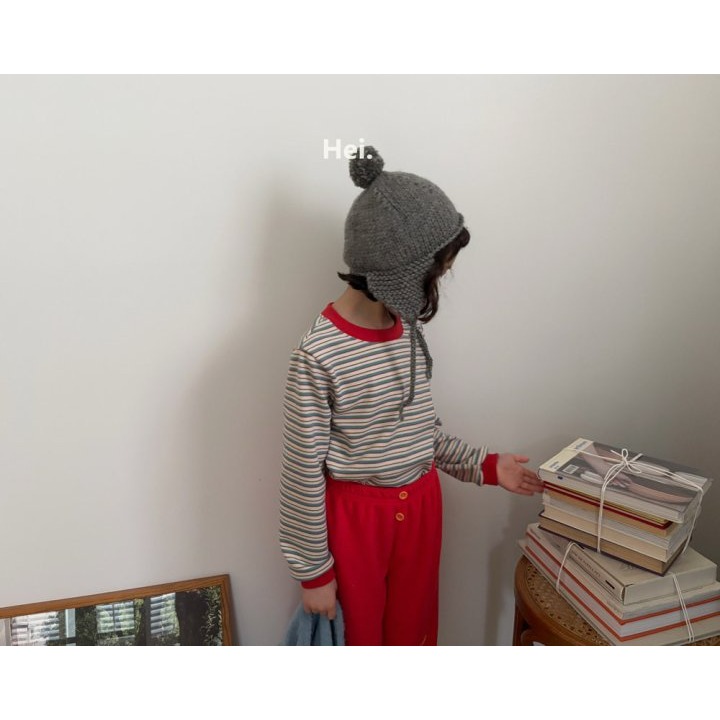 Hei 上衣 헤이 배색단가라티셔츠-細節圖8