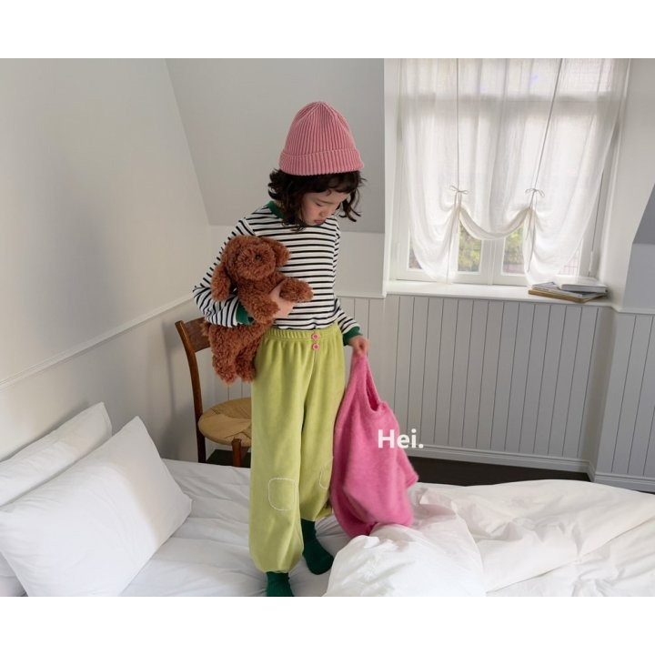 Hei 上衣 헤이 배색단가라티셔츠-細節圖9