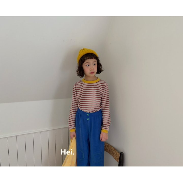 Hei 上衣 헤이 배색단가라티셔츠-細節圖10