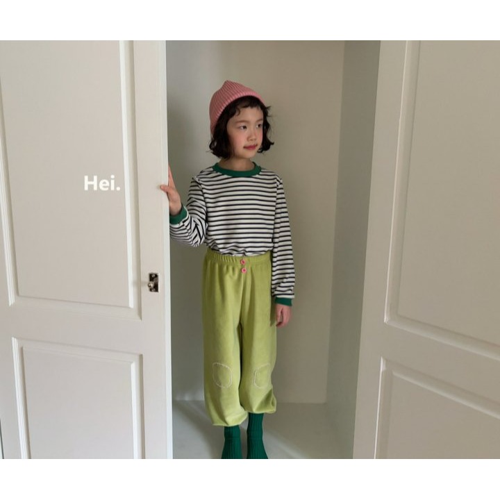 Hei 上衣 헤이 배색단가라티셔츠-細節圖11