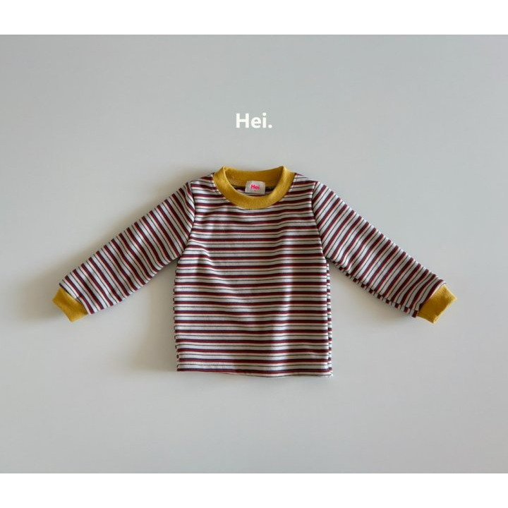 Hei 上衣 헤이 배색단가라티셔츠-規格圖11