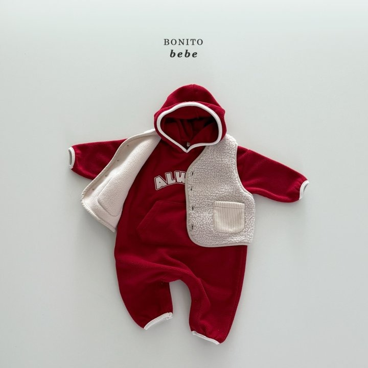 Bonitobebe 包屁衣 보니토베베 (베베)얼웨이즈후드슈트-細節圖6