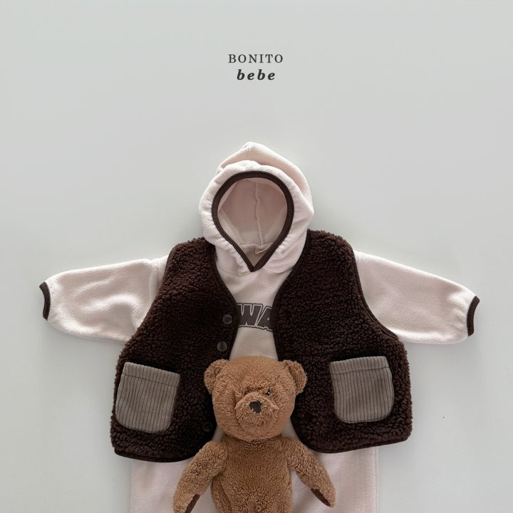 Bonitobebe 包屁衣 보니토베베 (베베)얼웨이즈후드슈트-細節圖11