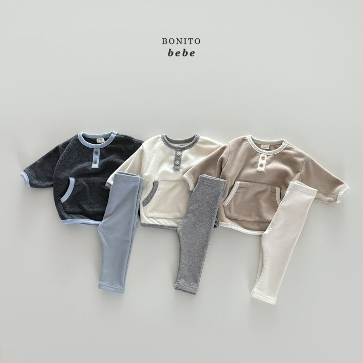 Bonitobebe 套裝 上下 보니토베베 (베베)캥거루랍빠레깅스세트-細節圖3