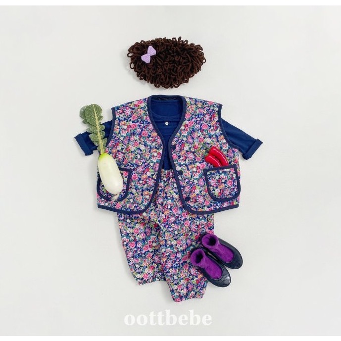 Oottbebe 오뜨베베 花背心套裝 上下 김정상하세트-規格圖10