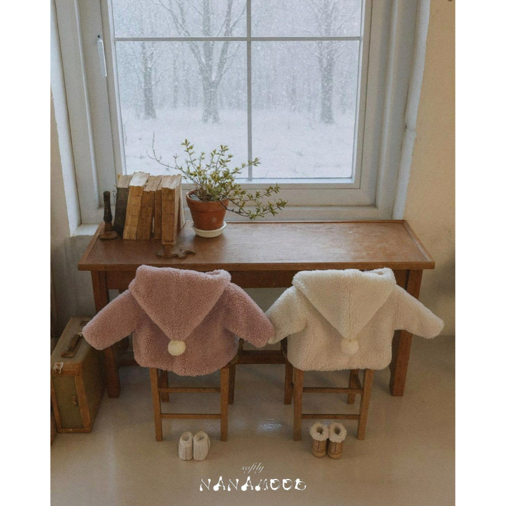 BananaJ 外套 바나나제이 베베꼬깔몽글코트-細節圖3