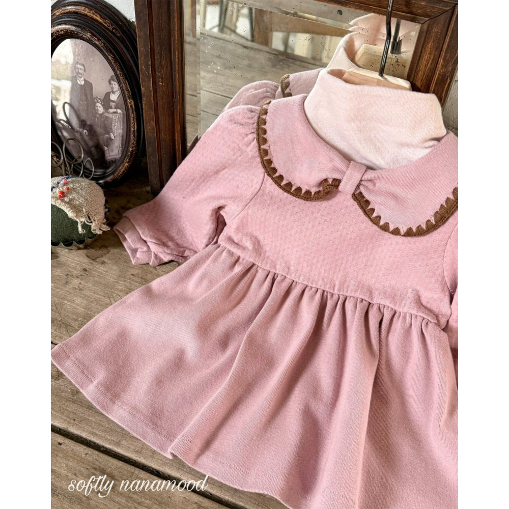 BananaJ 洋裝 바나나제이 베베로지리본원피스-細節圖3