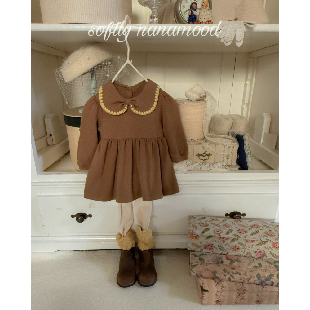 BananaJ 洋裝 바나나제이 베베로지리본원피스-細節圖8