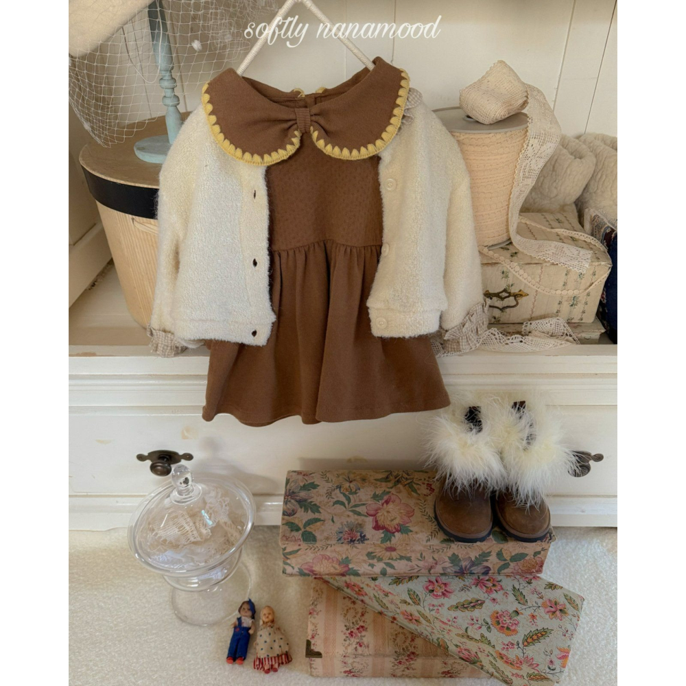 BananaJ 洋裝 바나나제이 베베로지리본원피스-細節圖10