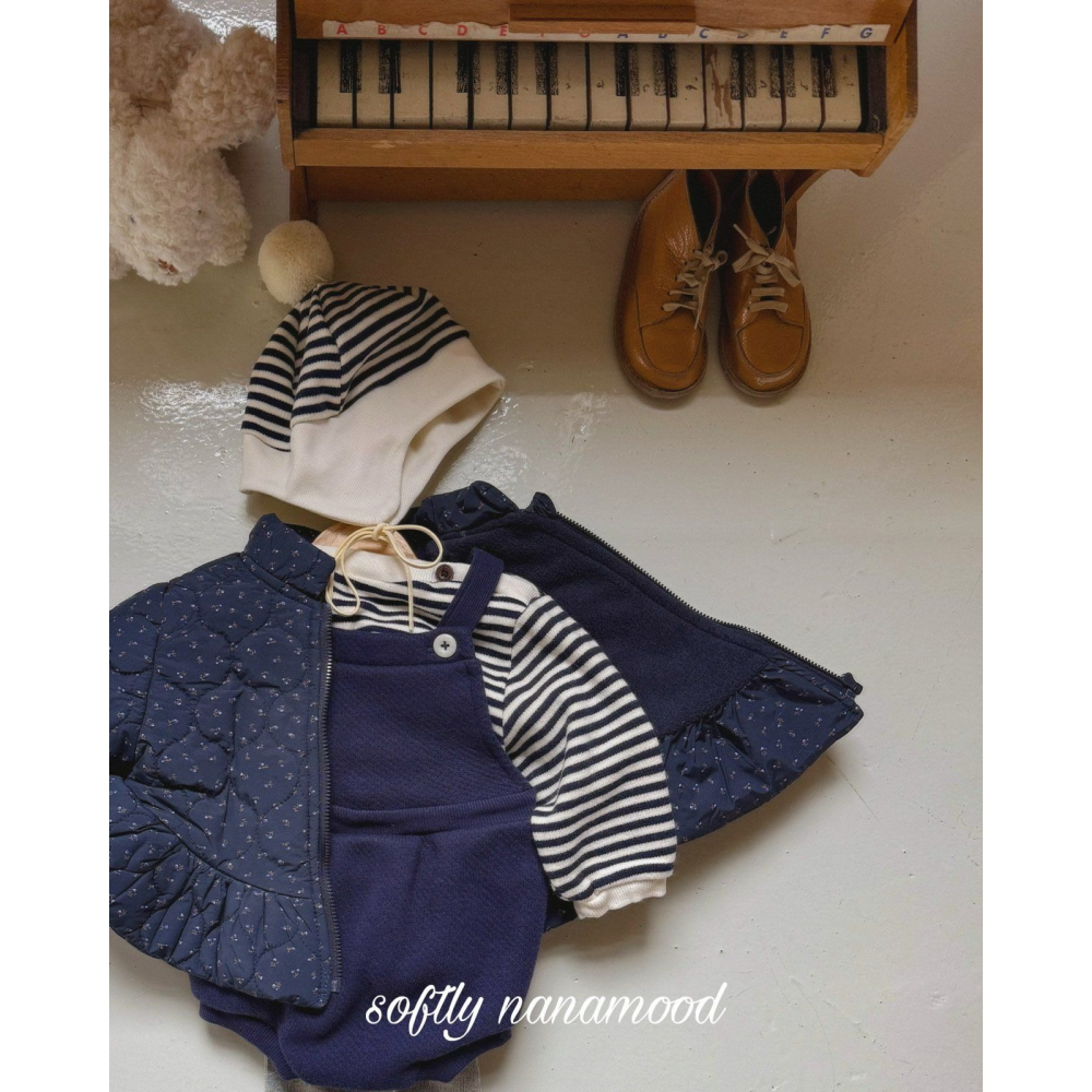 BananaJ 包屁衣 바나나제이 베베코지멜빵슈트-細節圖5