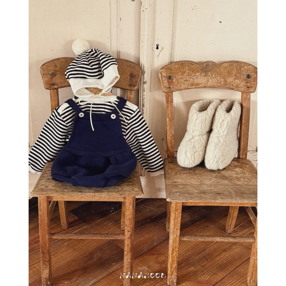 BananaJ 包屁衣 바나나제이 베베코지멜빵슈트-細節圖7