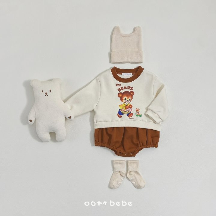 Oottbebe 包屁衣 오뜨베베 베어바니맨투맨슈트-細節圖7
