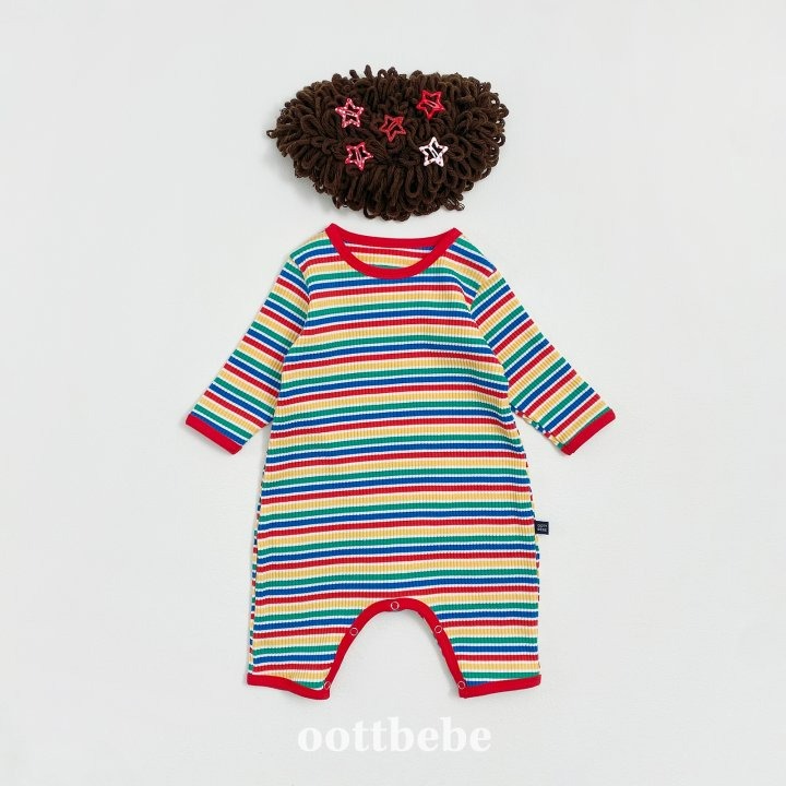 Oottbebe 包屁衣 오뜨베베 팔레트전신슈트-規格圖10