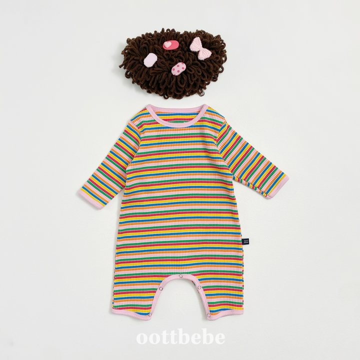 Oottbebe 包屁衣 오뜨베베 팔레트전신슈트-規格圖10