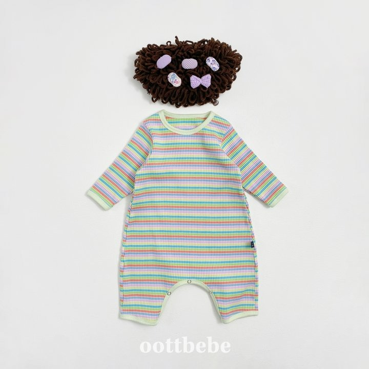 Oottbebe 包屁衣 오뜨베베 팔레트전신슈트-規格圖10