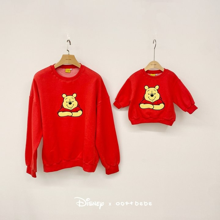 Oottbebe 上衣 親子裝 오뜨베베 푸우와친구들맨투맨성인-細節圖2