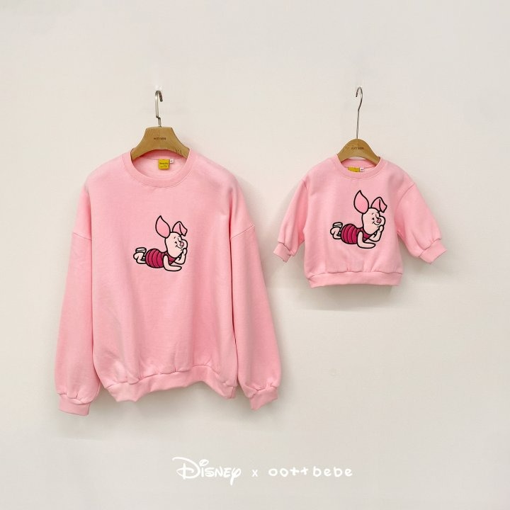 Oottbebe 上衣 親子裝 오뜨베베 푸우와친구들맨투맨성인-細節圖3