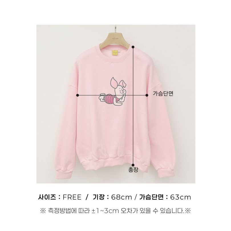 Oottbebe 上衣 親子裝 오뜨베베 푸우와친구들맨투맨성인-細節圖11