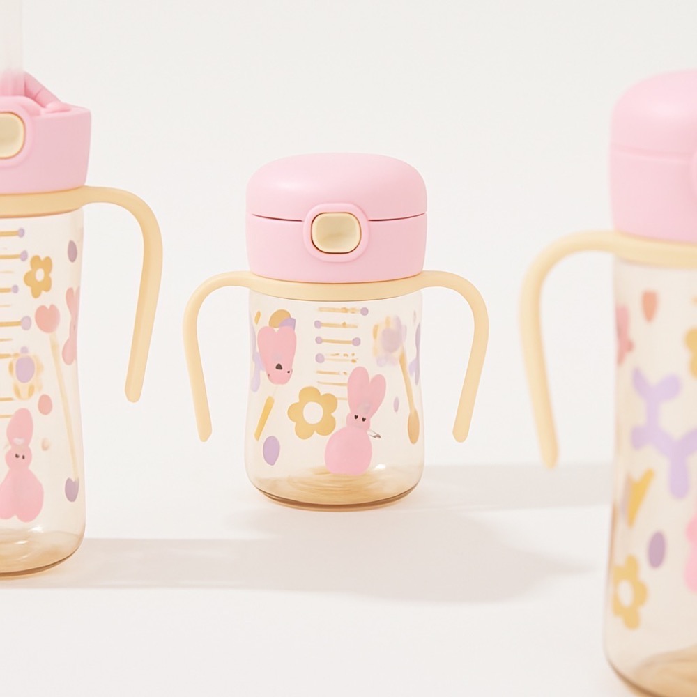 現貨在台 韓國 Moyuum 新款防漏櫻花粉水壺 學習杯-細節圖2