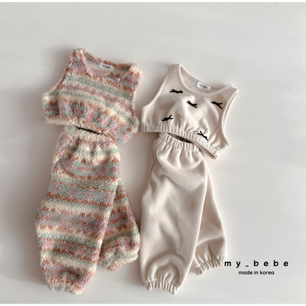 Mybebe 套裝 背心 褲子 마이베베 링링조끼세트-細節圖3