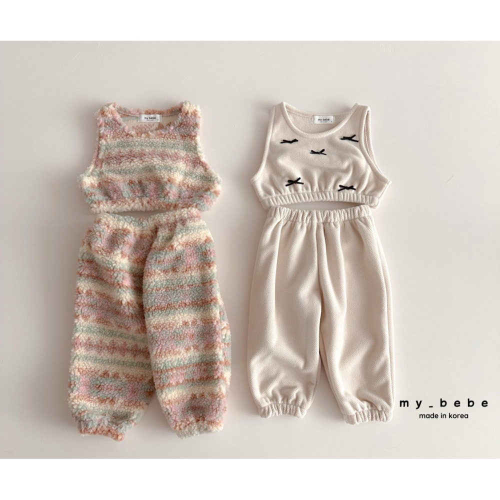 Mybebe 套裝 背心 褲子 마이베베 링링조끼세트-細節圖9
