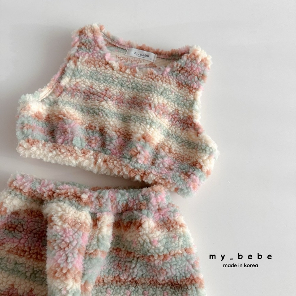 Mybebe 套裝 背心 褲子 마이베베 링링조끼세트-規格圖10