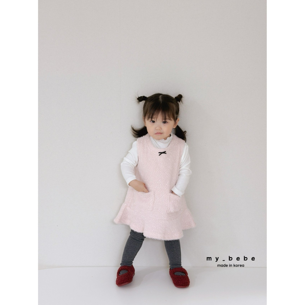 Mybebe 洋裝 마이베베 버블트위드원피스-細節圖4