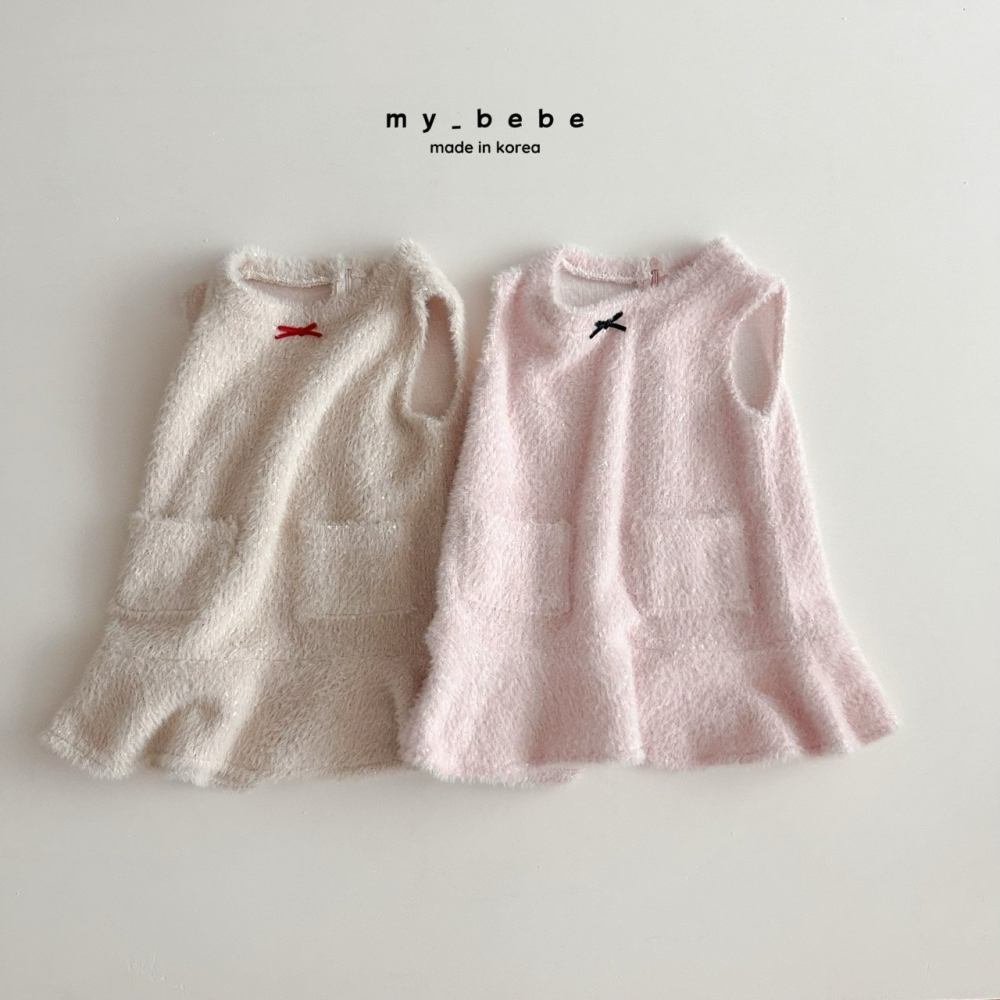 Mybebe 洋裝 마이베베 버블트위드원피스-細節圖6