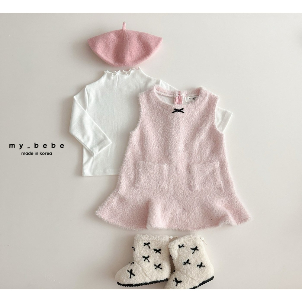 Mybebe 洋裝 마이베베 버블트위드원피스-細節圖9