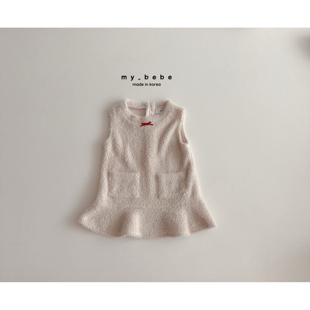 Mybebe 洋裝 마이베베 버블트위드원피스-細節圖10