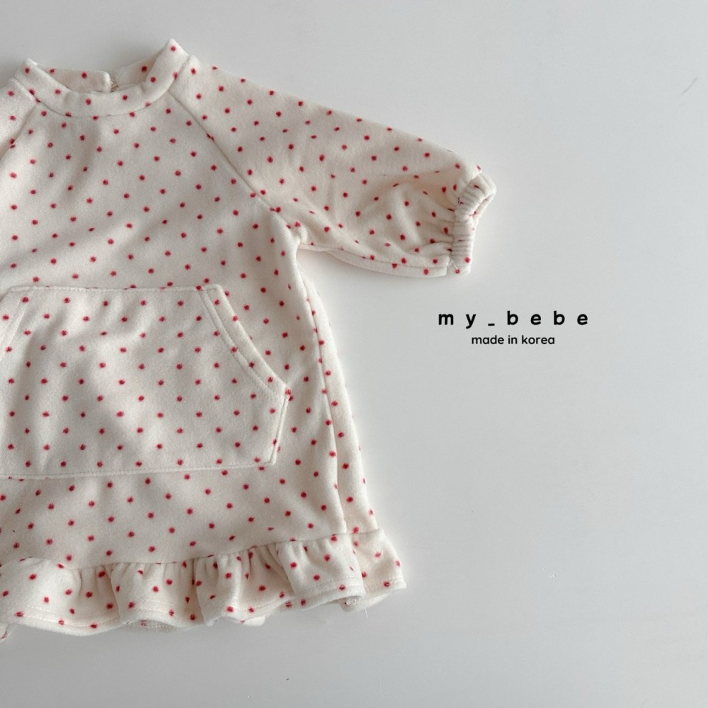 Mybebe 洋裝 마이베베 폴라폴리스프릴원피스-細節圖5