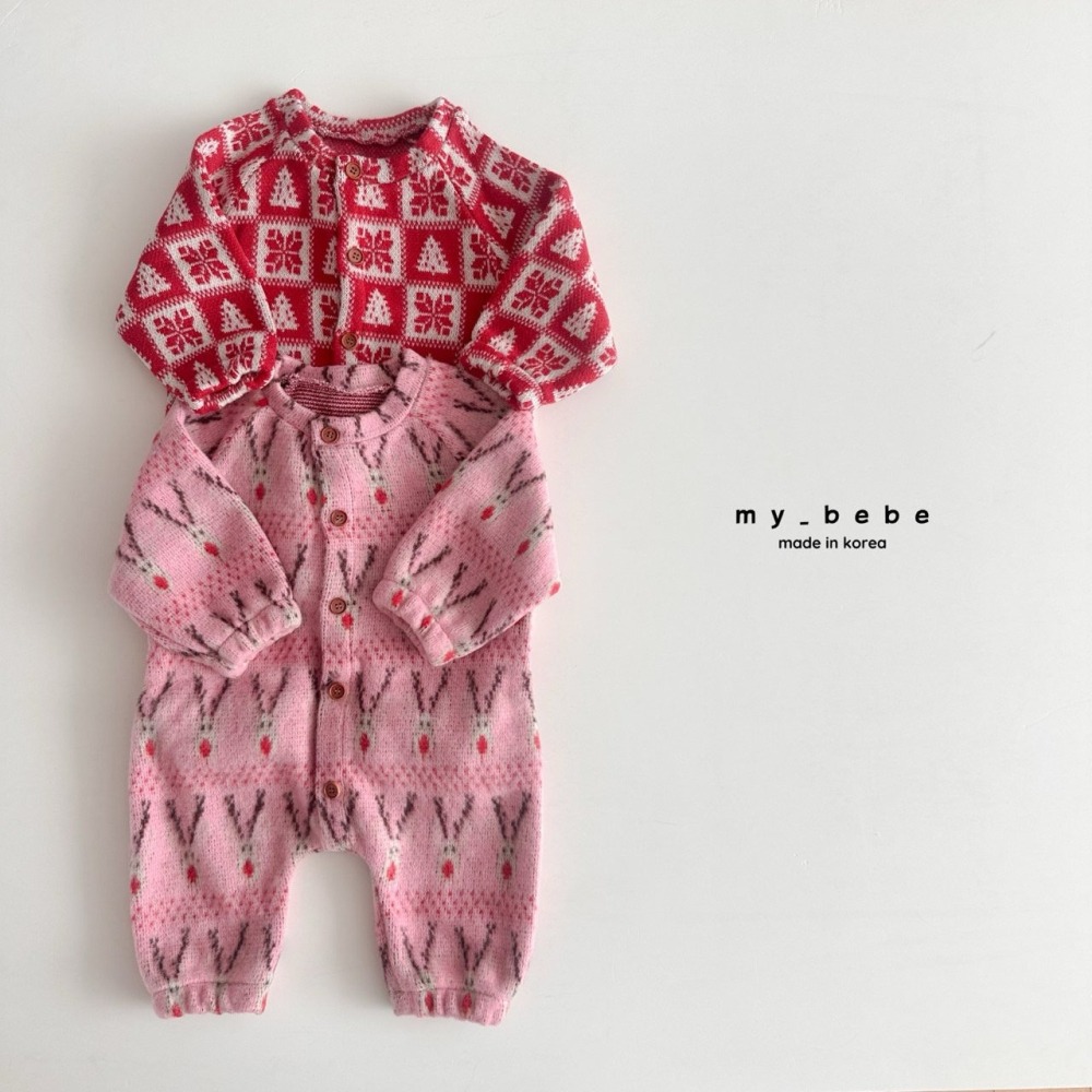 Mybebe 包屁衣 마이베베 루돌프단작슈트 聖誕 크리스마스-細節圖3