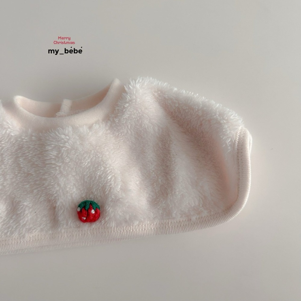 Mybebe 圍兜 마이베베 미니딸기턱받이-細節圖2