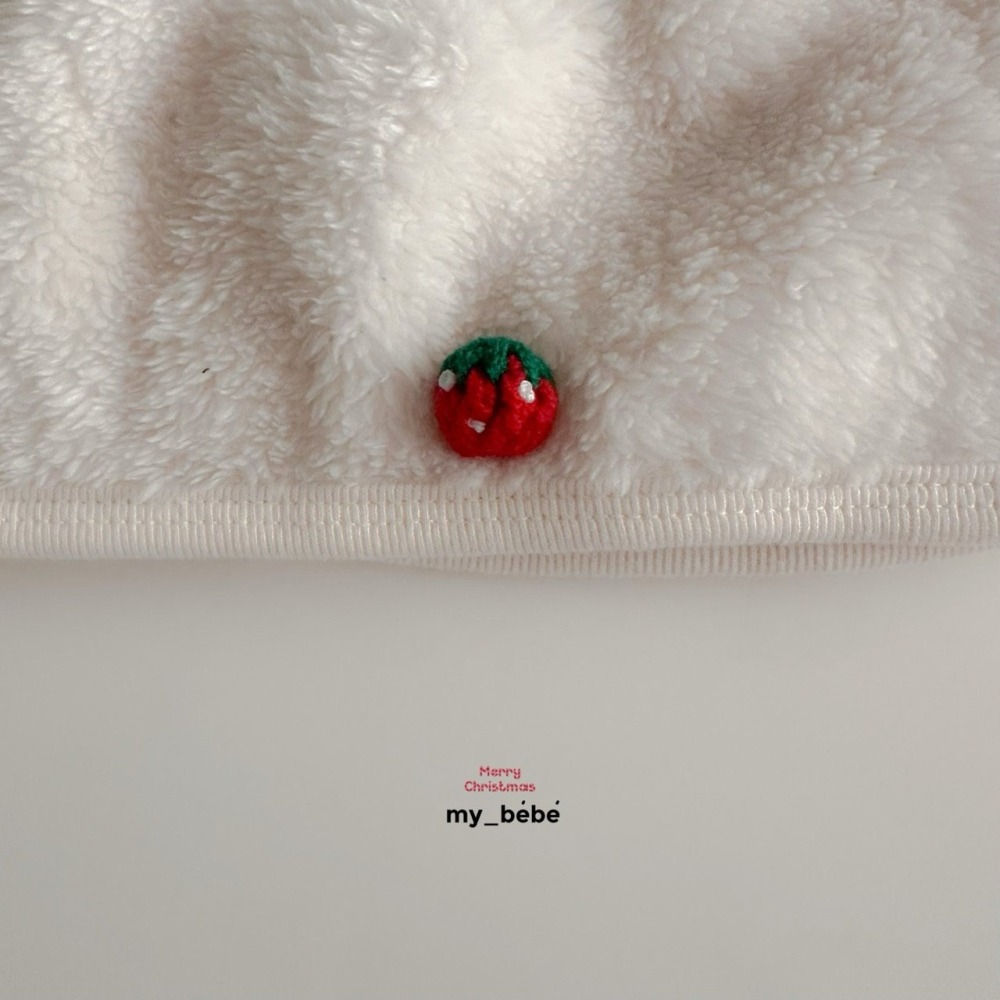 Mybebe 圍兜 마이베베 미니딸기턱받이-細節圖3