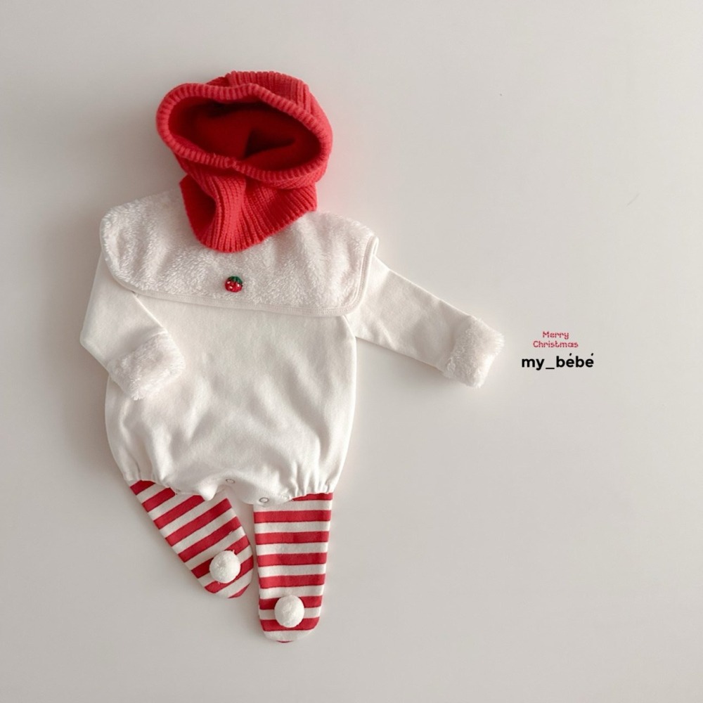 Mybebe 圍兜 마이베베 미니딸기턱받이-細節圖6