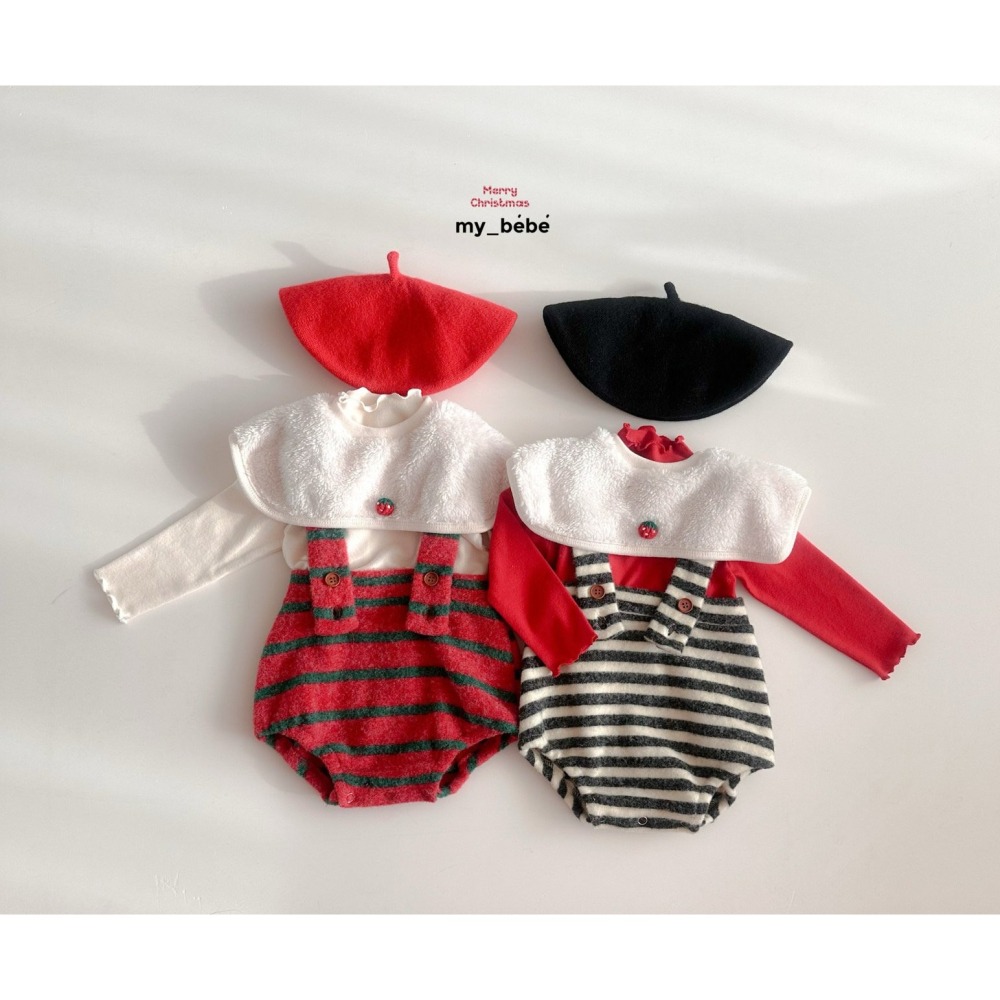 Mybebe 圍兜 마이베베 미니딸기턱받이-細節圖10